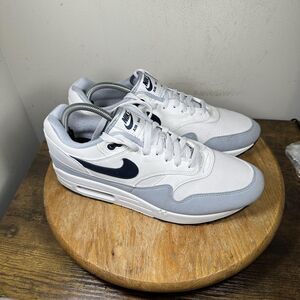 Nike Air Max 1 Shoes Mens Size 10.5 White Gray Black FD9082-002 Sneakers Classic
